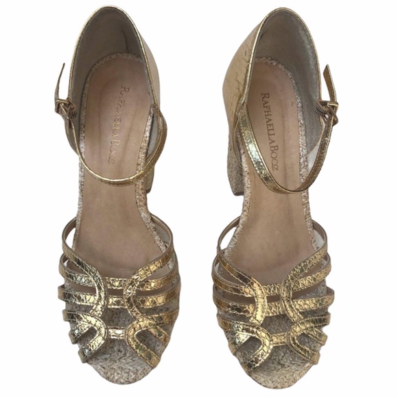 Raphaella Booz, Anthropology, Gold Calla Heels - Picture 2 of 4